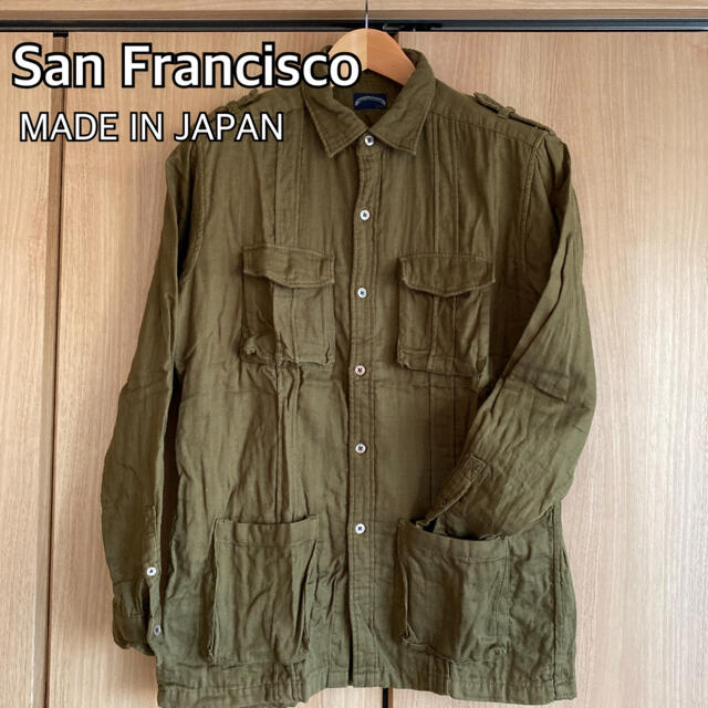 HOLLYWOOD RANCH MARKET(ハリウッドランチマーケット)のSan Francisco サンフランシスコ ミリタリー シャツ 日本製 メンズのトップス(シャツ)の商品写真