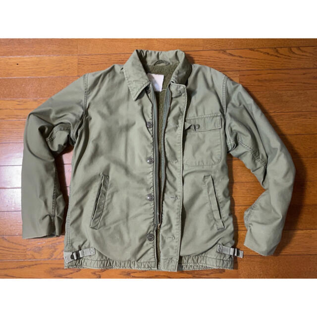 【最終値下げ】A-2 デッキジャケット　古着 メンズのジャケット/アウター(ミリタリージャケット)の商品写真