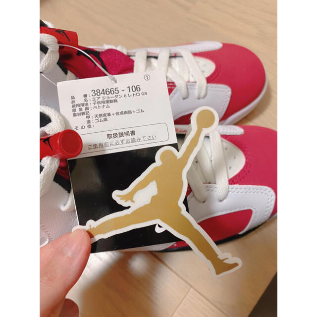 NIKE AIR JORDAN 6 カーマイン "CARMINE"（GS）23㎝ レディースの靴/シューズ(スニーカー)の商品写真