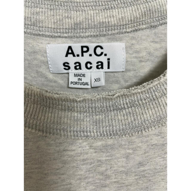 sacai(サカイ)のsacai×A.P.C コラボ XSサイズ メンズのトップス(Tシャツ/カットソー(半袖/袖なし))の商品写真