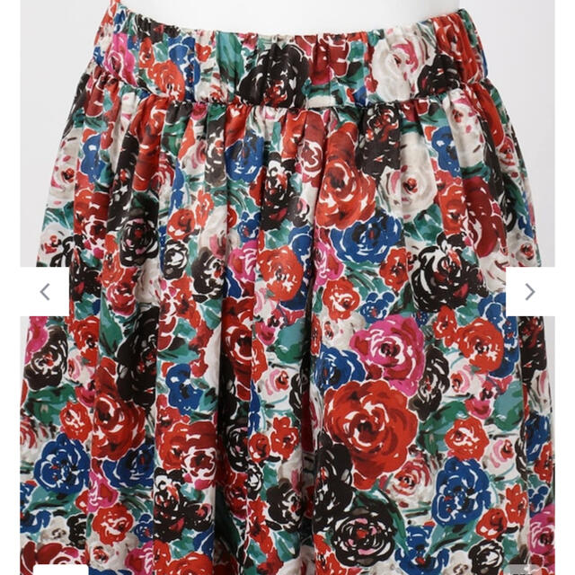 kumikyoku（組曲）(クミキョク)の組曲【KMKK】ミュルーズプリントサテン スカート レディースのスカート(ロングスカート)の商品写真