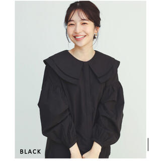 ザラ(ZARA)の限定値下げ新品未使用BasementOnlineダブルビッグカラーブラウス(シャツ/ブラウス(長袖/七分))