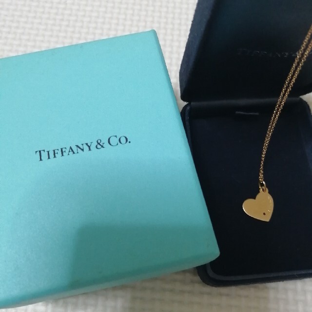 ティファニー Tiffany & Co. ネックレス ハートタグ K18PGゴールド