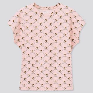 ポールアンドジョー(PAUL & JOE)のポール&ジョー　かわいい猫ちゃん柄のTシャツ　ピンク　Ｌサイズ　新品タグ付(Tシャツ(半袖/袖なし))