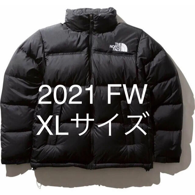 美品 ノースフェイス 2021 ヌプシジャケット 黒 ブラックXL