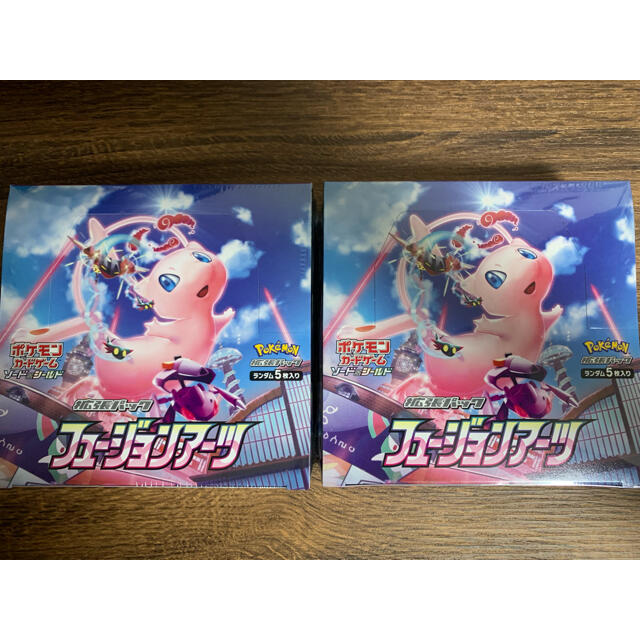 ポケモン(ポケモン)のフュージョンアーツ 2BOX シュリンク付き エンタメ/ホビーのトレーディングカード(Box/デッキ/パック)の商品写真