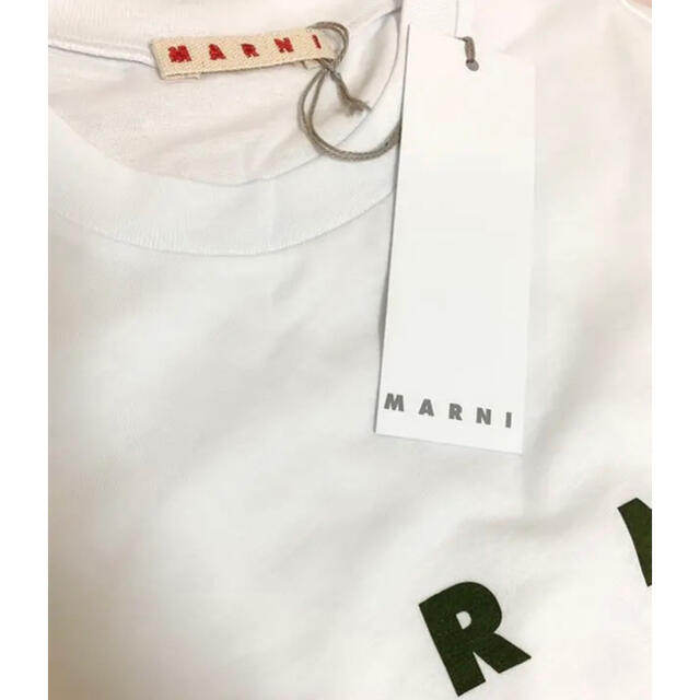 【新作】MARNI ロゴTシャツ　ホワイト　12