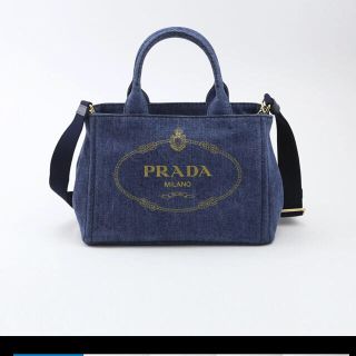 プラダ(PRADA)のkanaさん専用★PRADA カナパS デニム青(ハンドバッグ)