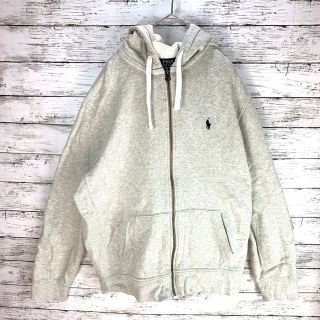 ポロラルフローレン(POLO RALPH LAUREN)のラルフローレン ジップパーカー　XL オーバーサイズ　ビッグシルエット　裏起毛(パーカー)