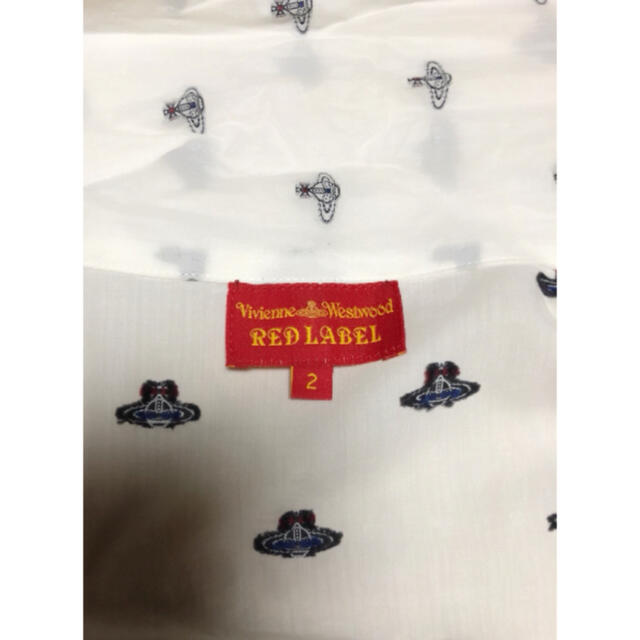 Vivienne Westwood(ヴィヴィアンウエストウッド)のVivienne Westwood オーブ総柄刺繍リボンシャツ  レディースのトップス(シャツ/ブラウス(長袖/七分))の商品写真