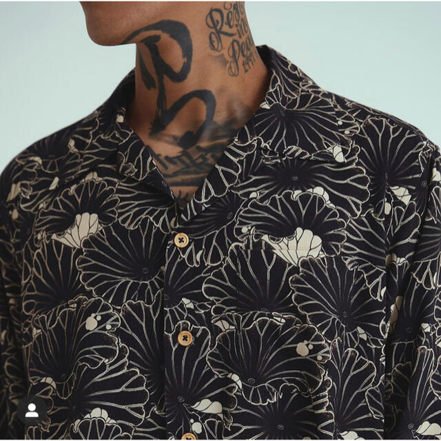 LOCO MOSQUITO GAKKIN LOTUS SHIRT 黒蓮葉 舐達麻