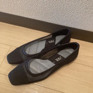 ザラ(ZARA)のZARA メッシュフラットシューズ(バレエシューズ)