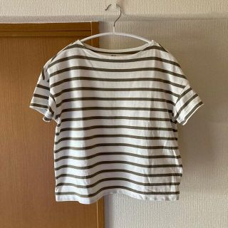 ムジルシリョウヒン(MUJI (無印良品))の無印良品 ボートネック ボーダー tシャツ(Tシャツ(半袖/袖なし))