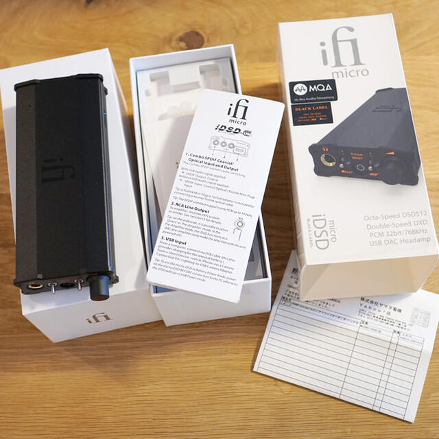 ifi audio micro iDSD BL 付属品完備 DAC HPA