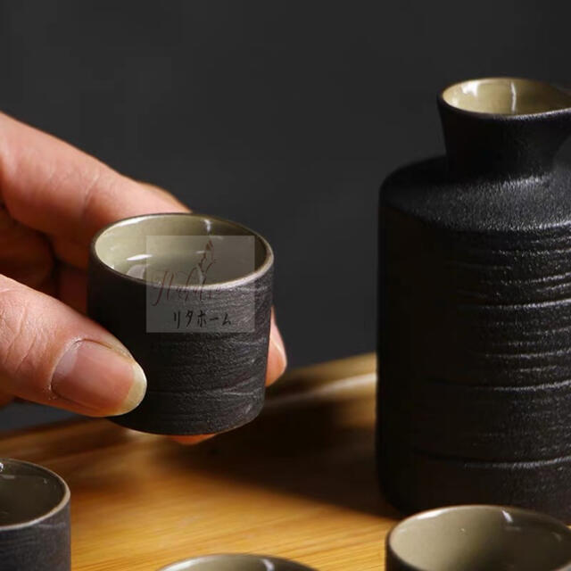 酒器9点セット 陶器 酒燗器付き·徳利 熱燗 冷酒 清酒用の酒器 酒器セット