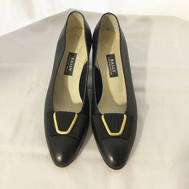 ゆんさまご専用 BALLY バリー レザーパンプス ブラック 24.5cmぐらい レディースの靴/シューズ(ハイヒール/パンプス)の商品写真