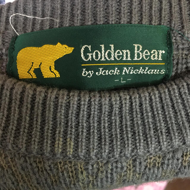 Golden Bear(ゴールデンベア)のGolden Bear ビンテージニット　デザインセーター　Ｌ メンズのトップス(ニット/セーター)の商品写真