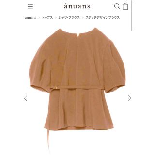 ノーブル(Noble)の売り切れレア♡anuansステッチデザインブラウス(シャツ/ブラウス(半袖/袖なし))