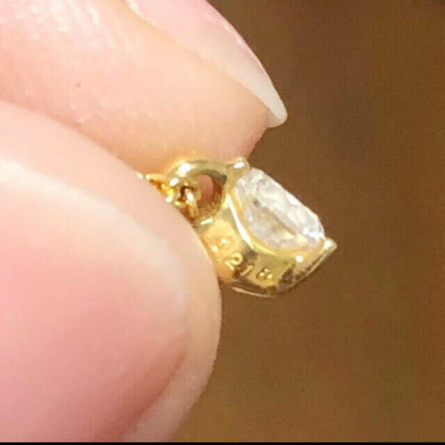 PonteVecchio(ポンテヴェキオ)のポンテヴェキオ　 k18  YG   一粒　ダイヤモンド　ネックレス 0.2ct レディースのアクセサリー(ネックレス)の商品写真