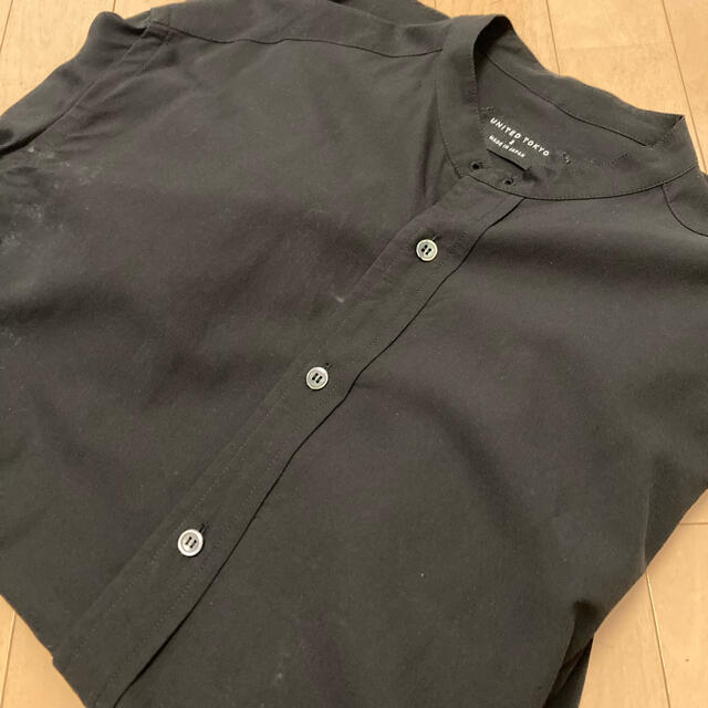STUDIOUS(ステュディオス)のユナイテッドトウキョウ　ノーカラーシャツ メンズのトップス(シャツ)の商品写真