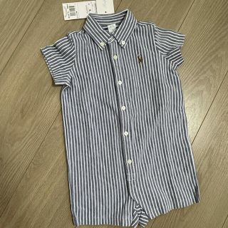 ラルフローレン(Ralph Lauren)の【新品未使用】 Ralphlauren♡ボーダーロンパース(ロンパース)