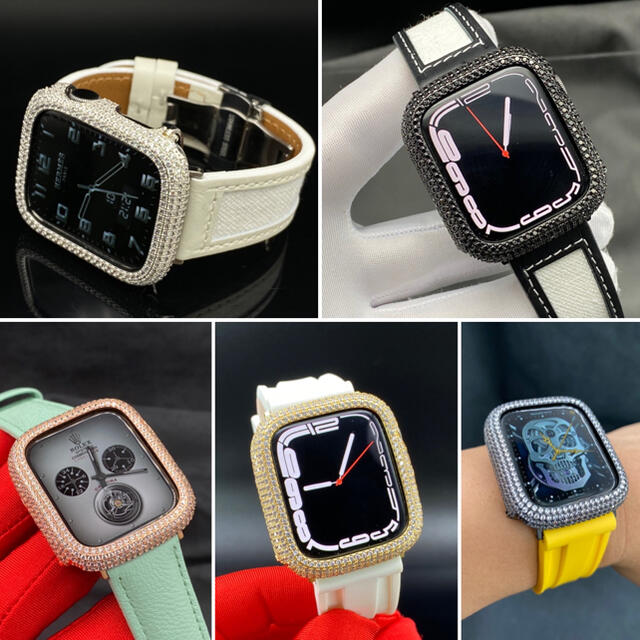 Apple Watch(アップルウォッチ)の40mm44mm用　アップルウォッチ用カスタムczダイヤベゼル メンズの時計(その他)の商品写真