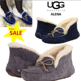 アグ(UGG)のAlena　アレーナ　モカシン　アグ　UGG  ネイビー(スリッポン/モカシン)