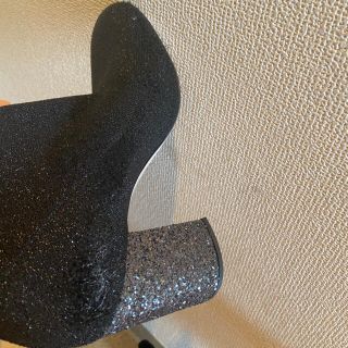 miumiu♡ソックスブーツ♡キラキラストーン♡ラメ入りリブサラニット