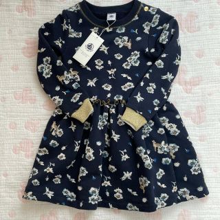 プチバトー(PETIT BATEAU)のワンピ　タグ付き　4ans(ワンピース)