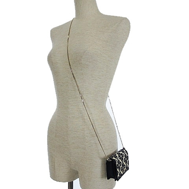 ケイトスペード スペード フラワー ジャカード チェーン カードホルダー バッグ レディースのファッション小物(名刺入れ/定期入れ)の商品写真