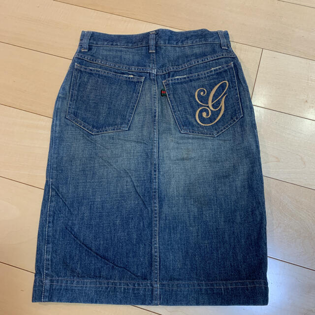 GUCCI☆グッチ☆19SSモデル!!ストロベリープリントデニムスカート!美品
