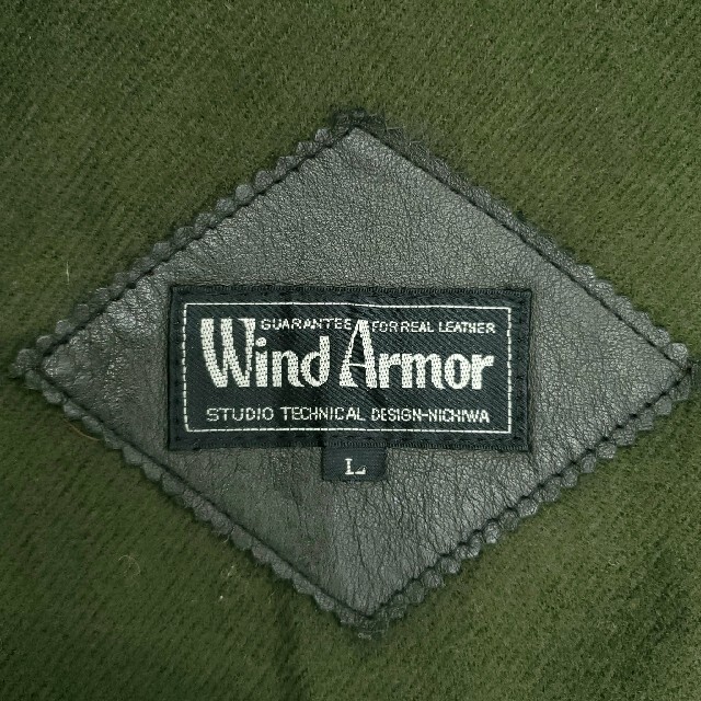 希少◇Wind Armor◇レザーダッフルコート黒L - レザージャケット