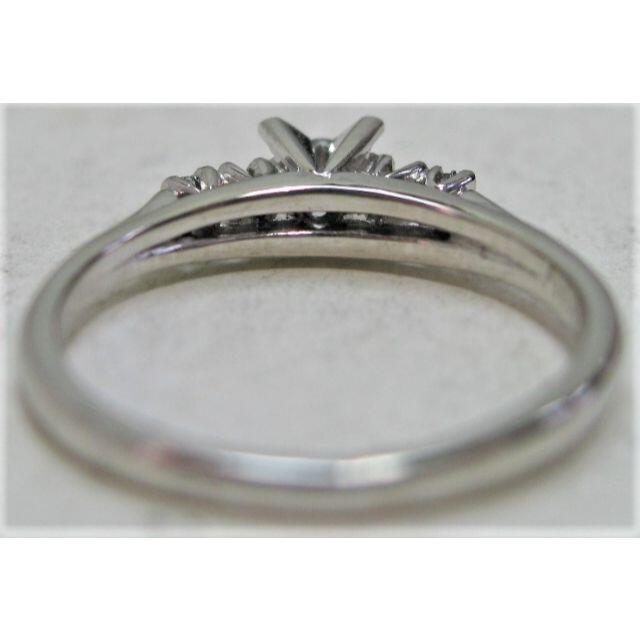 プラチナ リング指輪ダイヤ立爪 ファッション0.06ct 0.08ct レディースのアクセサリー(リング(指輪))の商品写真