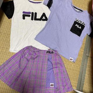 ライトオン(Right-on)のGirls2 ライトオンコラボ　FILA 3着セット　ガールズガールズ(スカート)