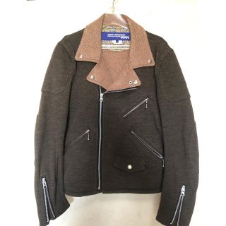 ジュンヤワタナベコムデギャルソン(JUNYA WATANABE COMME des GARCONS)のジュンヤ ワタナベ・コム デ ギャルソンライダースジャケット　ブラウン　XS(ライダースジャケット)