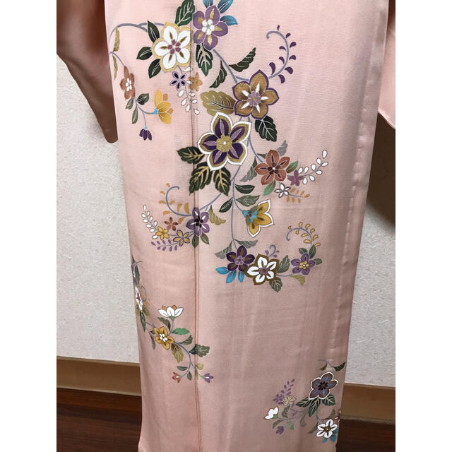 麗美逸品【新品 未使用】 十日町友禅 単衣 おぼろ染手描友禅 正絹 訪問