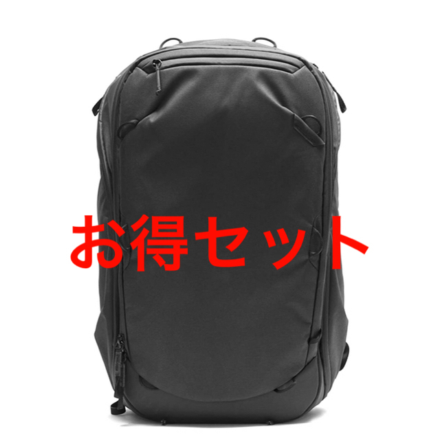 値下Peak Design トラベルバック 45L ブラック【カメラキューブ付】カメラバック