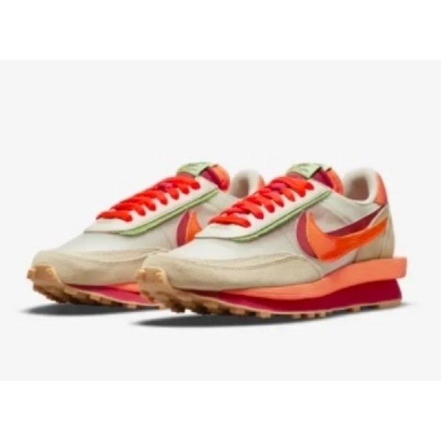 CLOT×SACAI×NIKE LD WAFFLE ORANGE BLAZE靴/シューズ