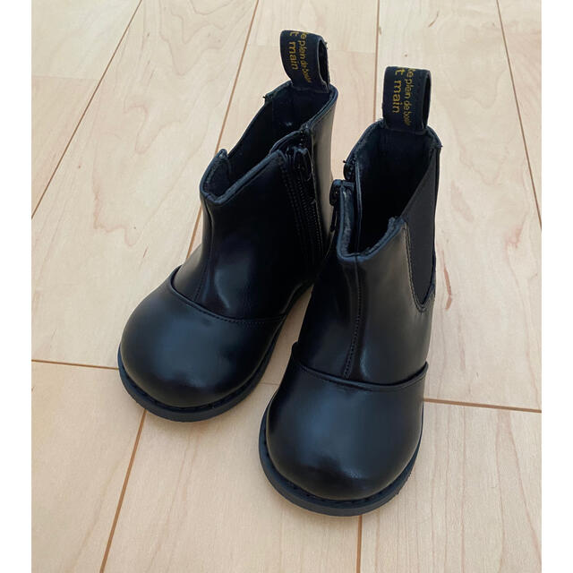 petit main(プティマイン)のプティマイン  サイドゴアブーツ　14センチ　黒 キッズ/ベビー/マタニティのベビー靴/シューズ(~14cm)(ブーツ)の商品写真