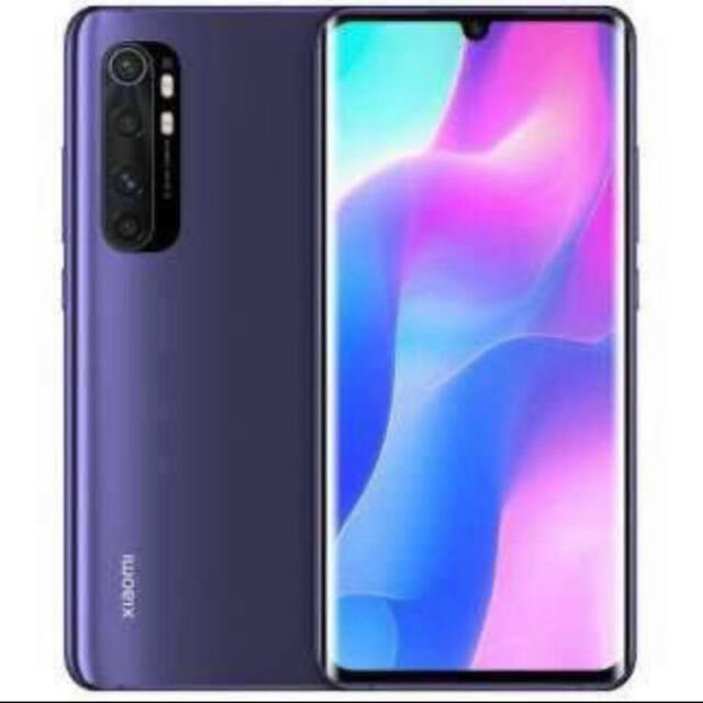 ANDROID(アンドロイド)の新品 Xiaomi  Mi note 10 lite パープル 6GB/64GB スマホ/家電/カメラのスマートフォン/携帯電話(スマートフォン本体)の商品写真