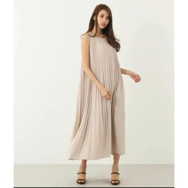 rienda美品　rienda リエンダ Change Pleat マキシOP ロングワンピ