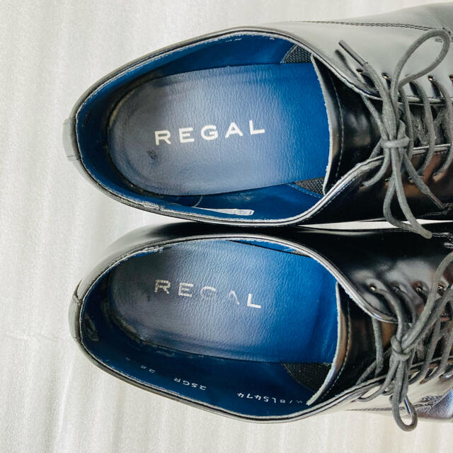 REGAL リーガル 革靴 ストレートチップ 黒 25cm 除菌・消臭済み 4