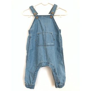 エイチアンドエム(H&M)のH&M☆ デニムサロペット風カバーオール♪ 68cm(カバーオール)