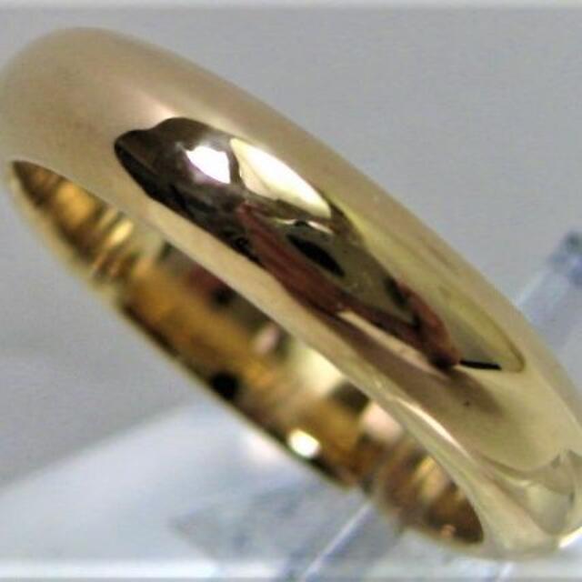  海外ブランド  18金 K18 リング 男女兼用　h 結婚指輪 サイズ＃14 甲丸 リング(指輪)