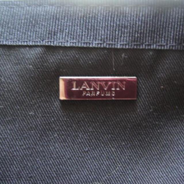 LANVIN(ランバン)のランバン★LANVIN PARFUMS*ポーチ/小物入れ(ナイロン製)黒色☆彡 レディースのバッグ(その他)の商品写真