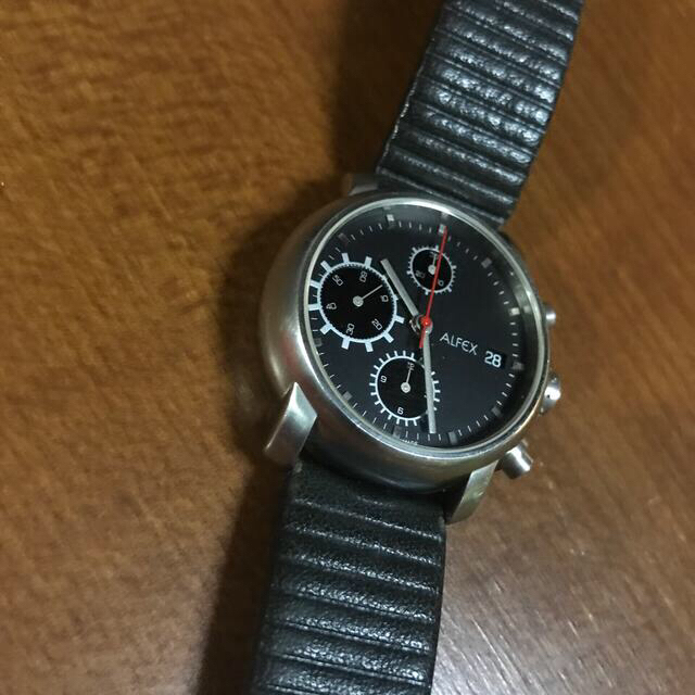 腕時計(アナログ)ALFEX 腕時計　手巻き　アナログ