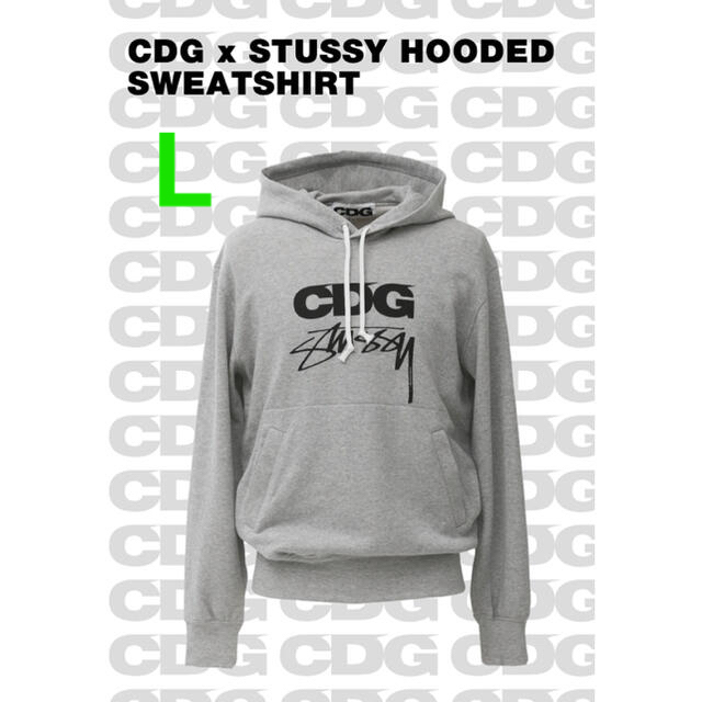 COMME des GARCONS(コムデギャルソン)のstussy cdg HOODED SWEATSHIRT  L ギャルソン メンズのトップス(パーカー)の商品写真