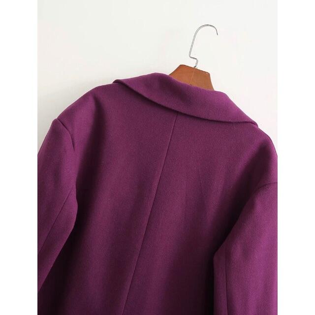 ZARA - 🌰9月新作🌾5963◇バーガンディー ロングコート ZARA - 🌰9月新作🌾5963◇バーガンディー ロングコート