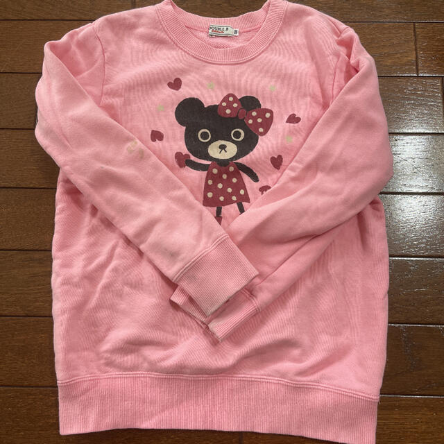 DOUBLE.B(ダブルビー)のダブルB ミキハウス　ピンク　トレーナー　130cm キッズ/ベビー/マタニティのキッズ服男の子用(90cm~)(ジャケット/上着)の商品写真