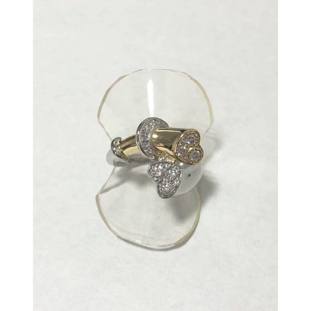 ☆仕上済☆ Pt900 K18YG プラチナ 18金 ダイヤモンドリング #9  レディースのアクセサリー(リング(指輪))の商品写真